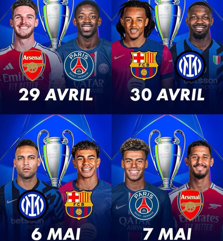 Ligue des Champions : Place aux demi-finales