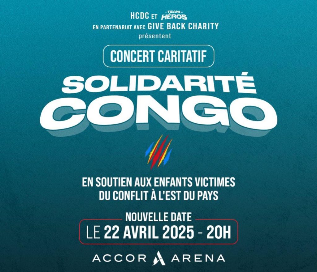 Après plusieurs polémique, le concert caritatif Solidarité Congo est reprogrammé pour le 22 avril à Paris.