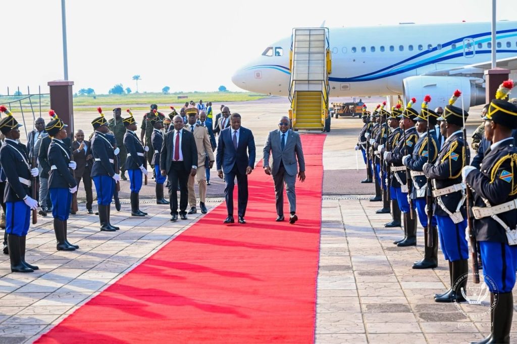 Faure Gnassingbé est arrivé à Kinshasa