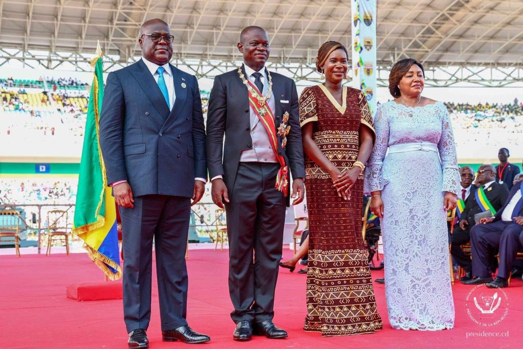 Libreville célèbre l’investiture de Brice Oligui Nguema en présence de Félix Tshisekedi