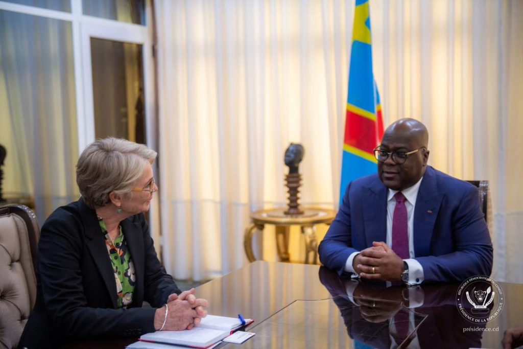 Le président Félix Tshisekedi reçoit la Représentante spéciale du Danemark pour les Grands Lacs et le Sahel