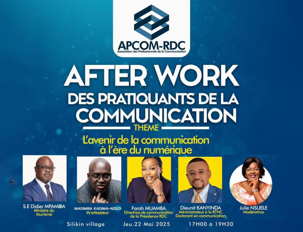 APCOM-RDC AfterWork : Ce soir, cap sur « L’avenir de la communication à l’ère du numérique »