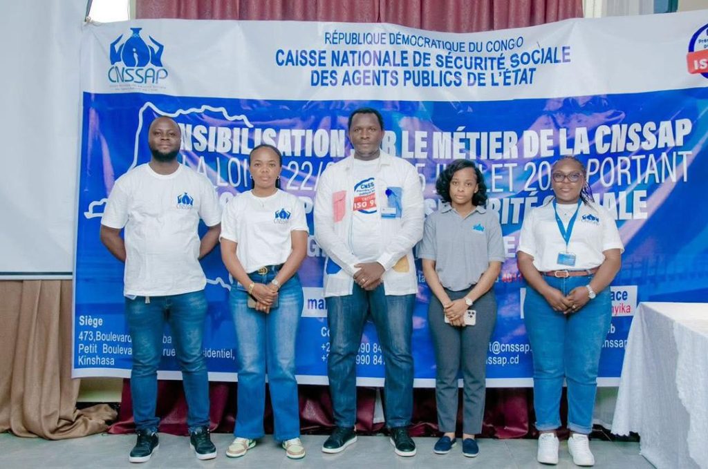 KALEMIE : La CNSSAP a organisé une sensibilisation sur la loi relative au régime spécial de sécurité sociale des agents publics de l’État