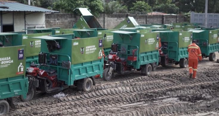RASKIN déploie des tricycles motorisés pour assainir Kinshasa