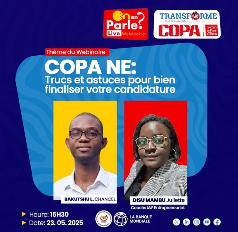 COPA TRANSFORME : Un webinaire pour booster les candidatures au Concours de Plans d’Affaires