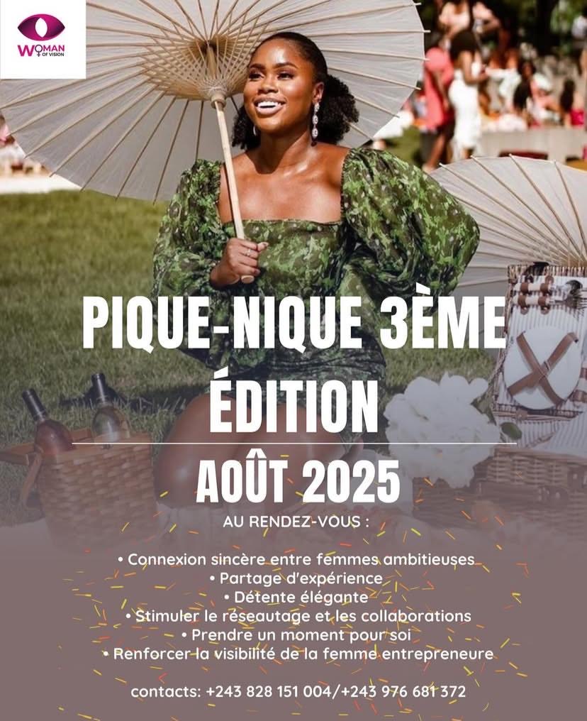 Kinshasa : Le pique-nique « Woman of Vision » revient pour sa 3e édition en août 2025