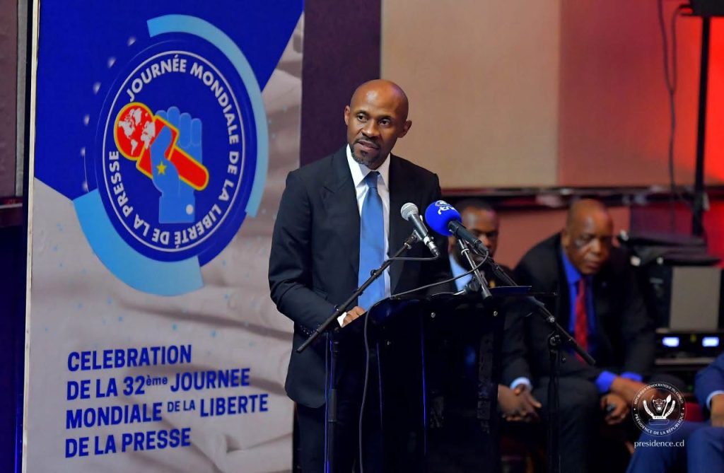 Patrick Muyaya présente la RDC comme un exemple pour La Défense et la promotion de la liberté de la presse