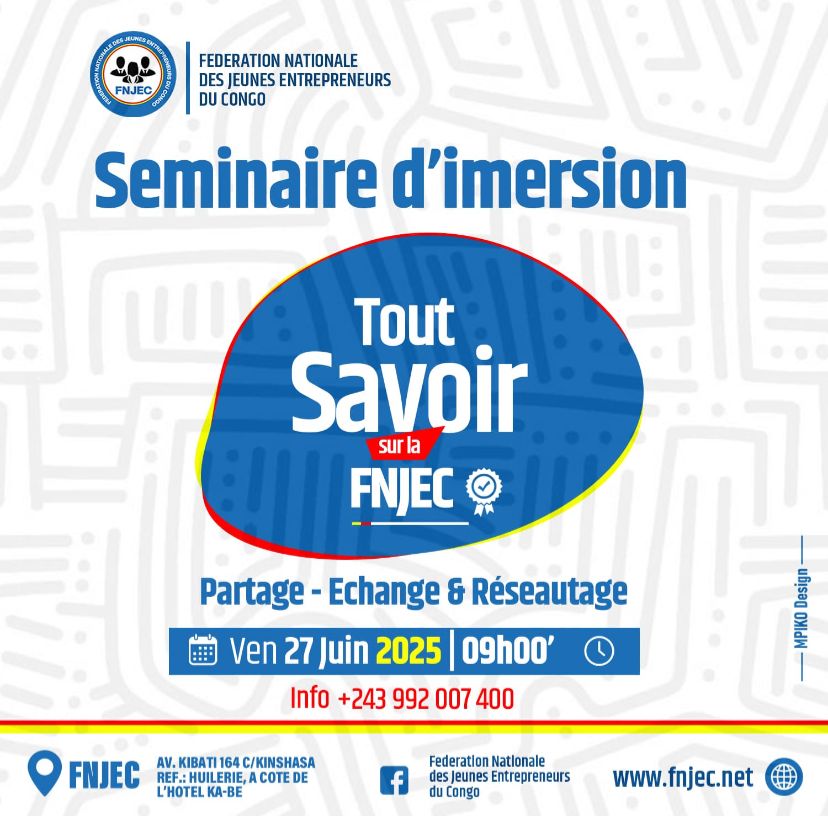 FNJEC ouvre ses portes aux jeunes entrepreneurs pour un séminaire d’immersion