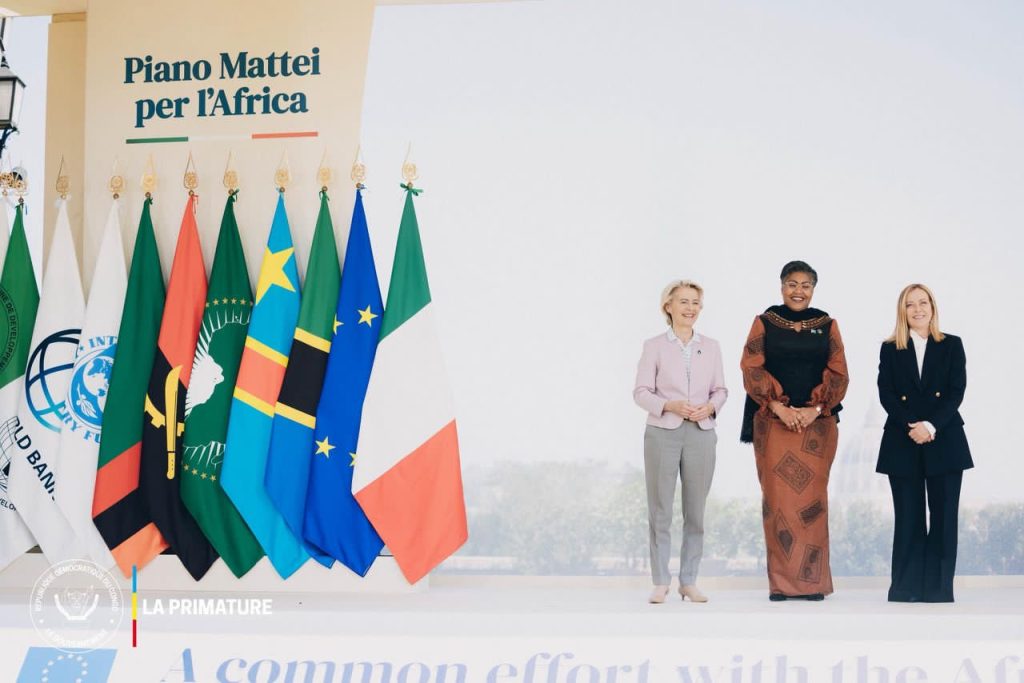 Sommet sur le Plan Mattei et le Global Gateway : Judith Suminwa à Rome pour promouvoir les opportunités qu’offre la RDC