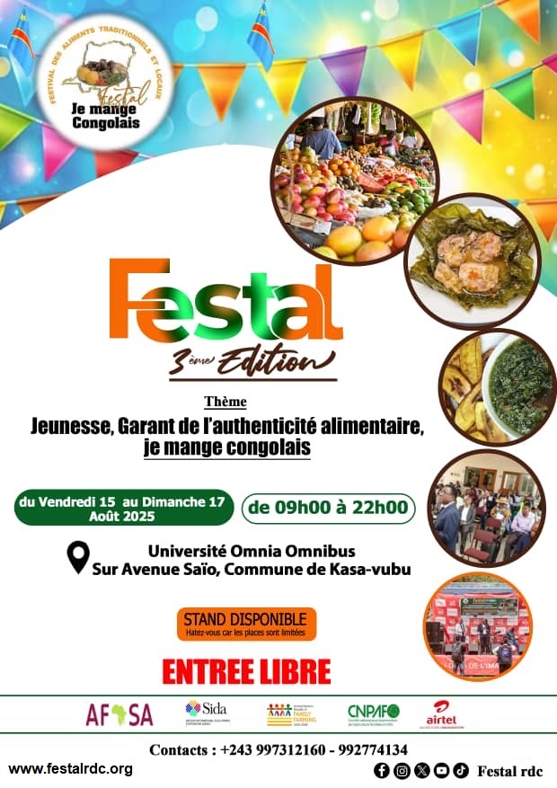 FESTAL 3 : La jeunesse congolaise au cœur de l’authenticité alimentaire