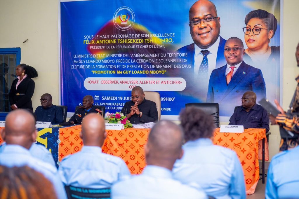 Clôture de la formation des OPJs de l’ONAT : La RDC renforce l’application de la Loi sur l’Aménagement du Territoire