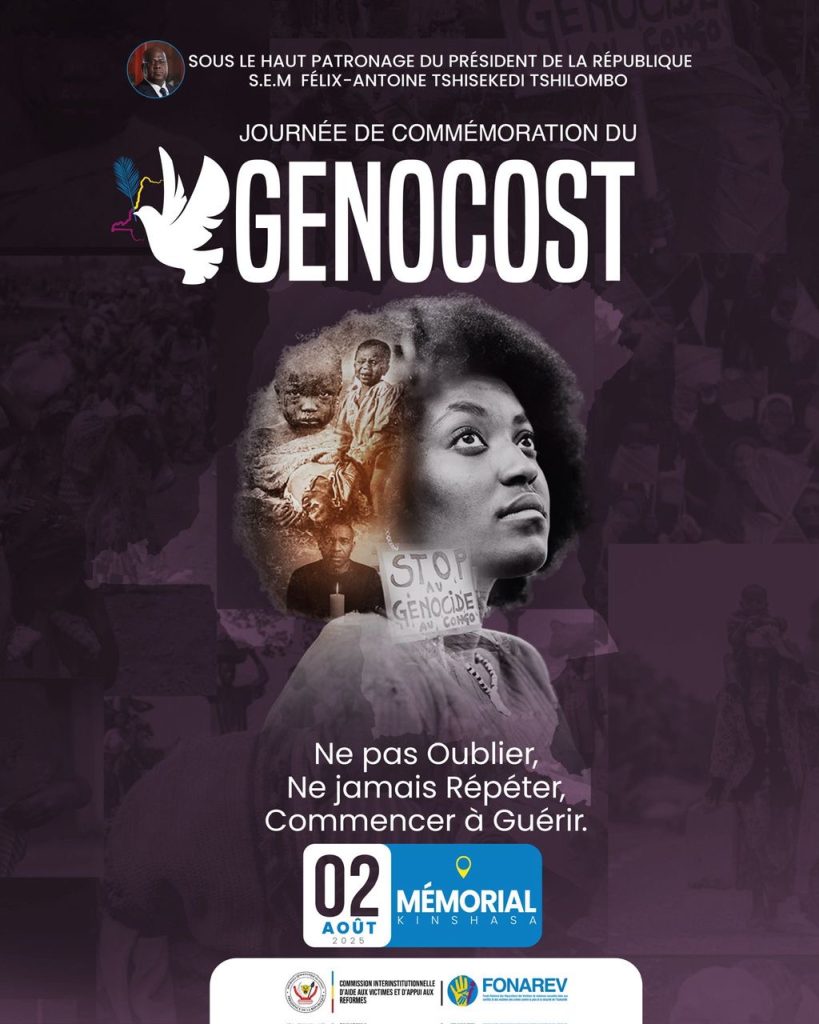 Le 2 août, la RDC se recueille : Journée de commémoration du Genocost
