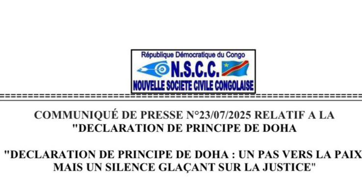 Déclaration de principes de Doha : La NSCC réclame justice, mémoire et réparations