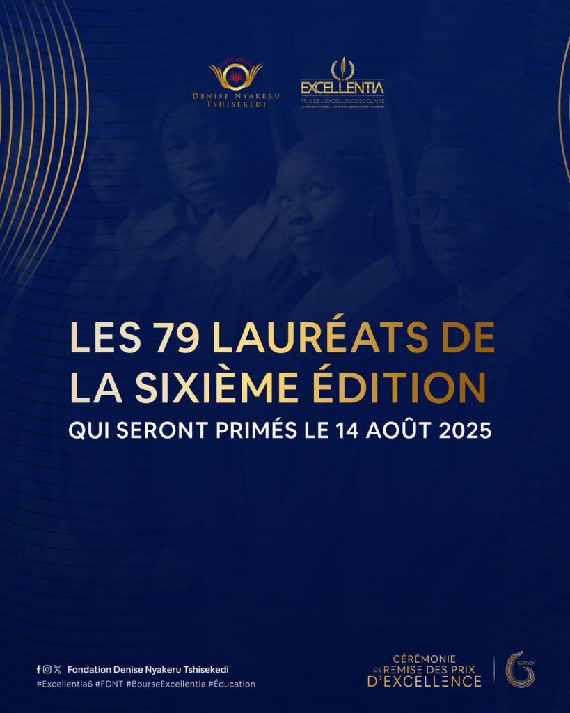 Excellentia 6 : 79 lauréats distingués pour bâtir le Congo de demain