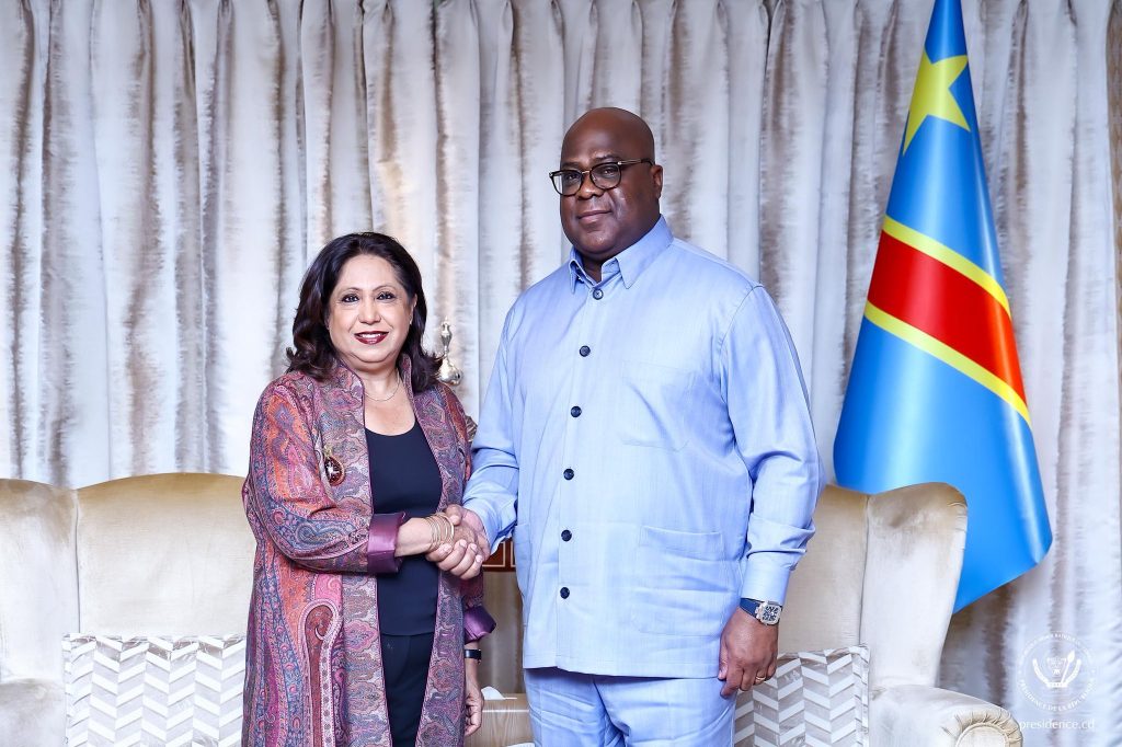 Tête à tête entre Félix Tshisekedi et la Représentante spéciale du SG de l’ONU chargée de la question des violences sexuelles en période de conflit