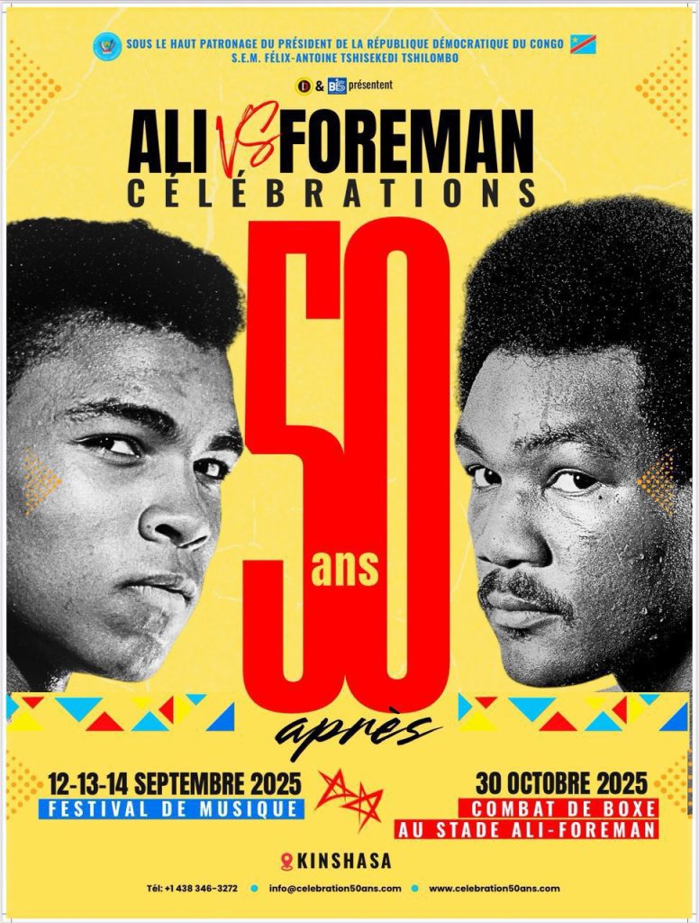 50 ans après, Kinshasa célèbre le légendaire combat du siècle Ali vs Foreman