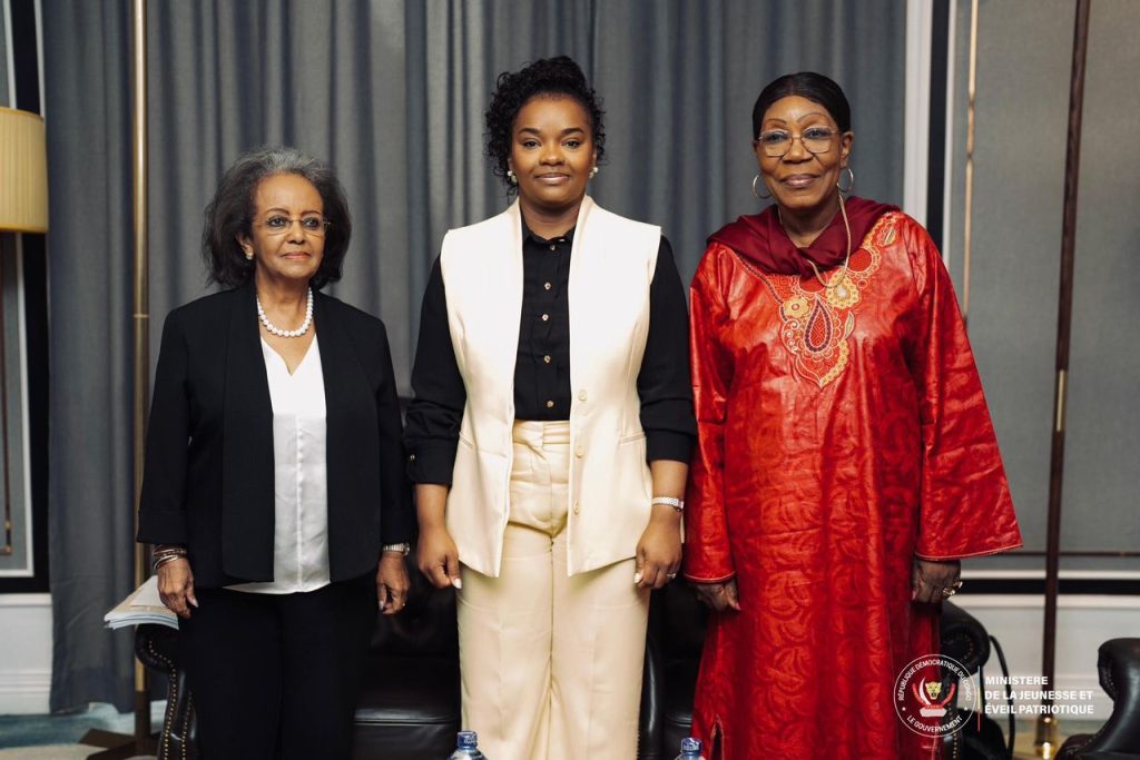 Noella Ayeganagato porte la voix des jeunes auprès de Samba-Panza et Sahle-Work Zewde pour la paix en RDC