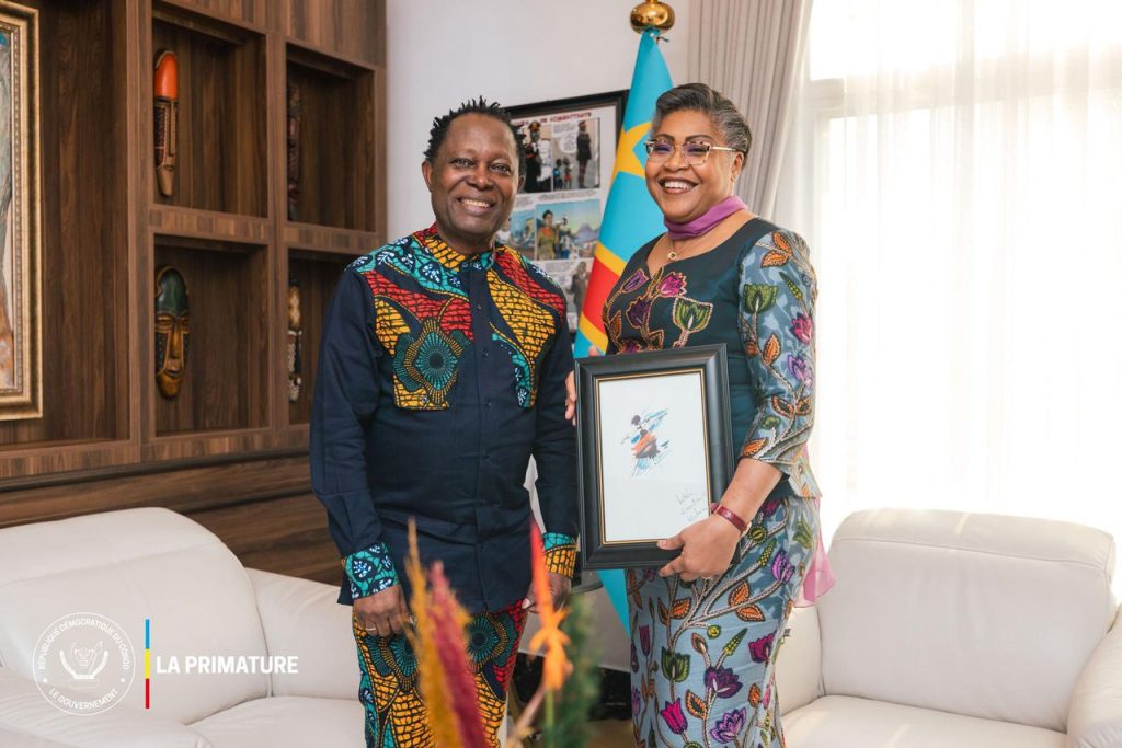 Judith Suminwa Tuluka reçoit Lokua Kanza et soutient la transmission culturelle à la jeunesse congolaise