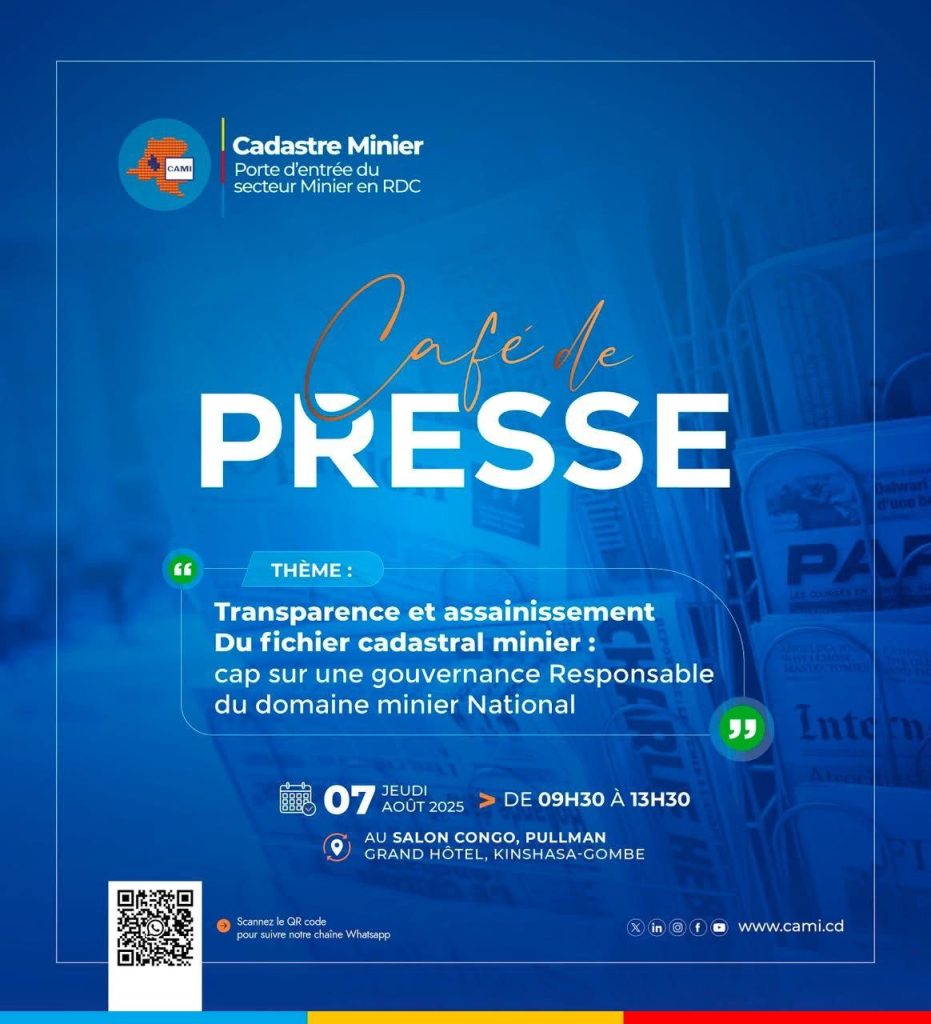 Le Cadastre Minier lance son tout premier Café de Presse pour une gouvernance responsable du secteur minier