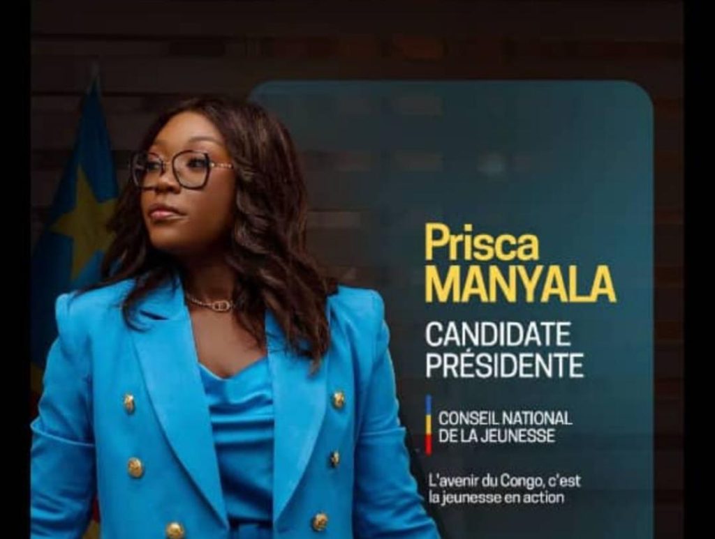 Active dans les milieux de jeunes depuis plusieurs années, Prisca Manyala voit sa candidature s’imposer en tête des sondages pour les élections au poste de Président du CNJ