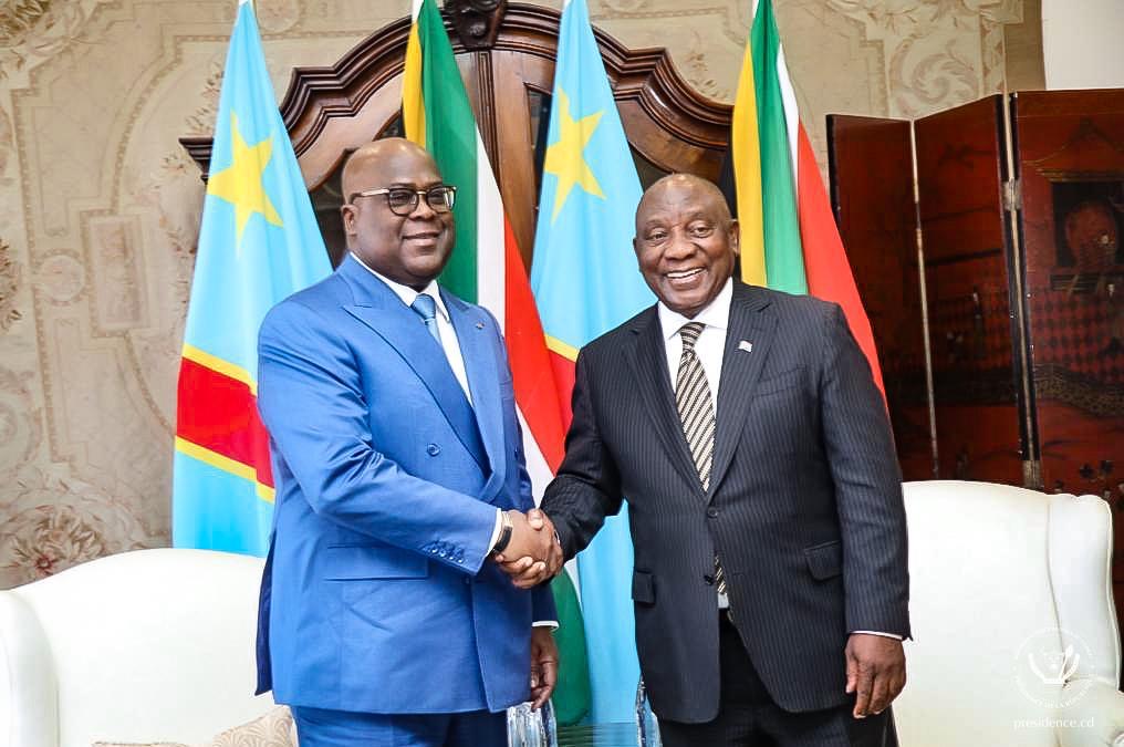 Félix Tshisekedi à Pretoria pour consolider la coopération stratégique avec Cyril Ramaphosa