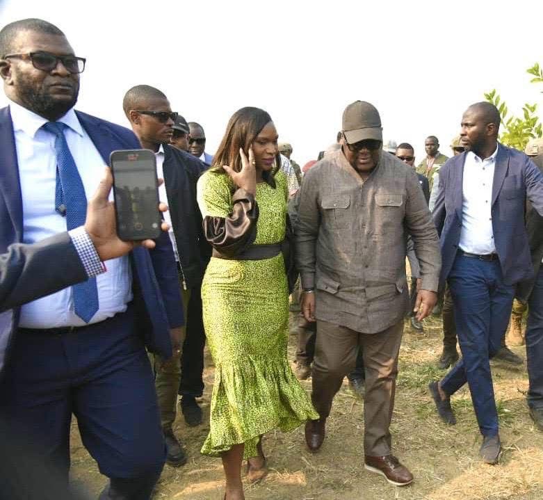 Jöelle Kabena accompagne Félix Tshisekedi au lancement de la saison agricole 2025-2026 pour l’autosuffisance alimentaire en RDC