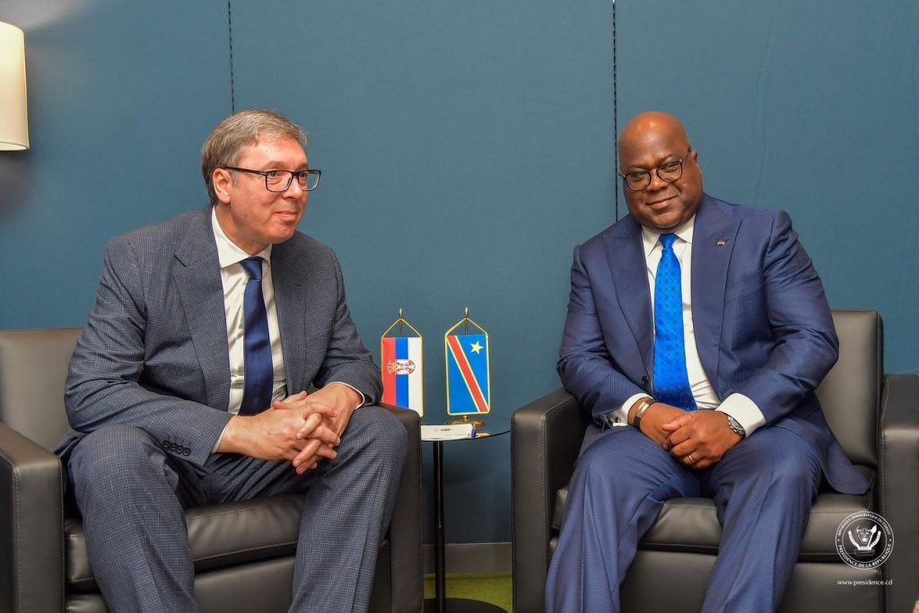 RDC-Serbie : Félix Tshisekedi et Aleksandar Vučić renforcent leur coopération bilatérale à l’ONU