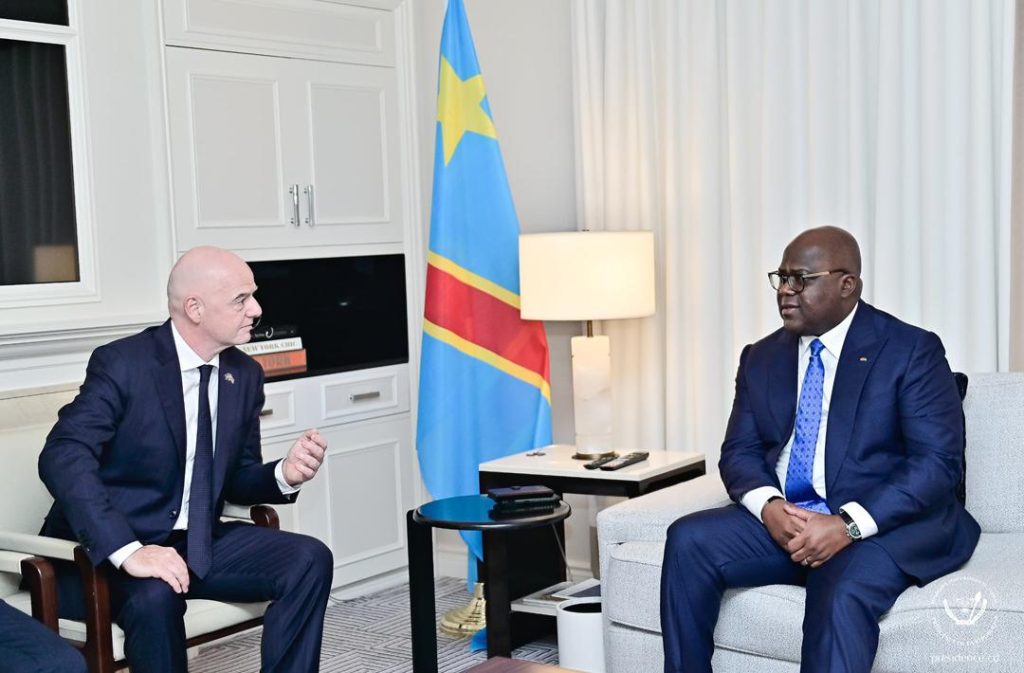 Rencontre à New-York : Gianni Infantino échange avec Félix Tshisekedi sur le développement du football en RDC
