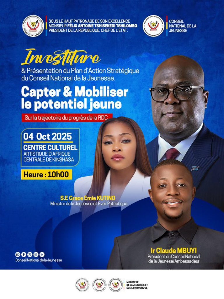 Conseil National de la Jeunesse : La date de la cérémonie d’investiture connue !