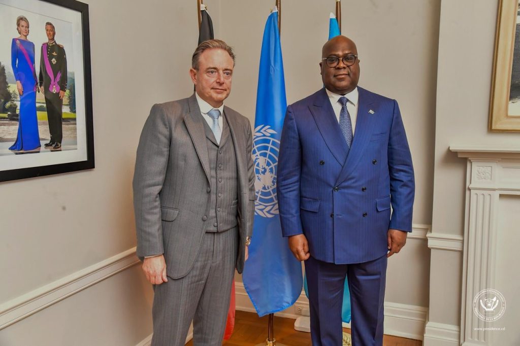 New York : Félix Tshisekedi échange avec le Premier ministre belge Bart De Wever sur le renforcement des relations bilatérales