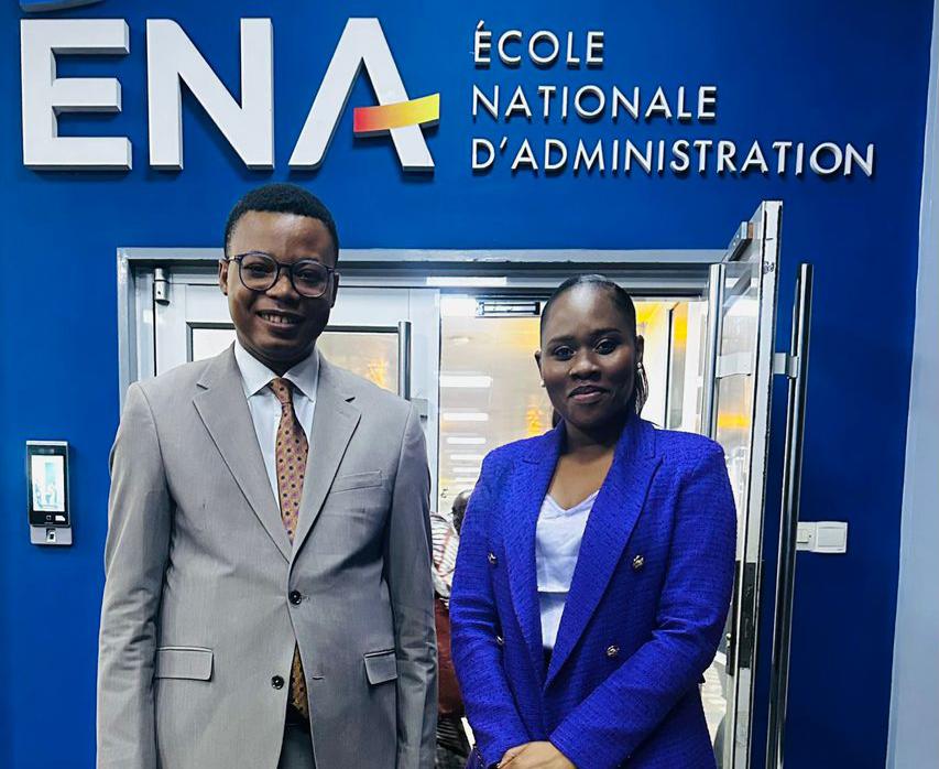 Rosiane Kabangu souligne l’importance de la visite de Ulvick Houssou pour la formation en Master 2 à l’ENA RDC