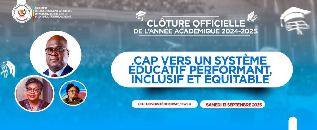 ESURSI : Marie-Thérèse Sombo présidera la clôture officielle de l’année académique 2024-2025 à l’Université de Kikwit