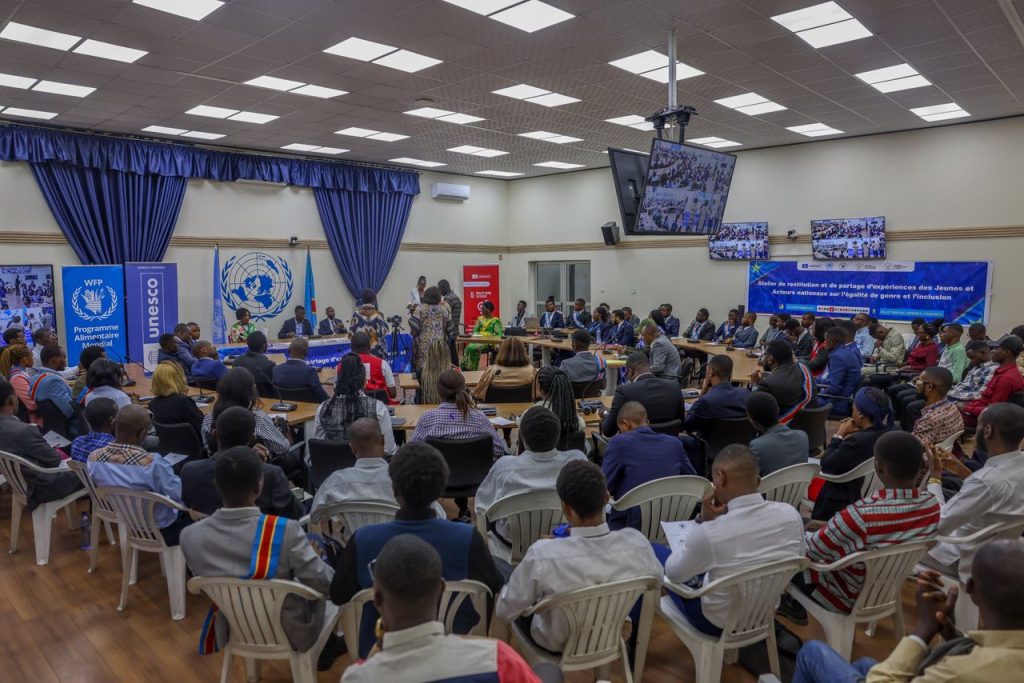 Kinshasa : La MONUSCO et l’UNESCO renforcent les capacités du Parlement national des jeunes sur l’égalité des genres