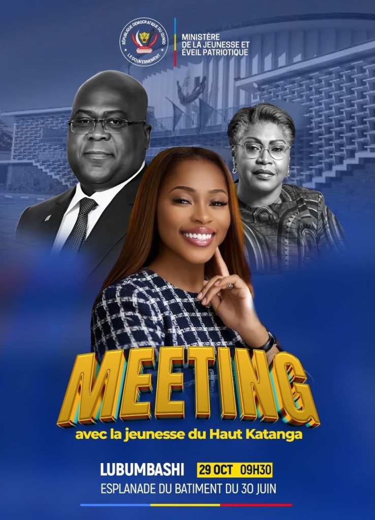 Lubumbashi : La jeunesse du Haut-Katanga attendue aux Consultations Nationales avec le ministère de la Jeunesse