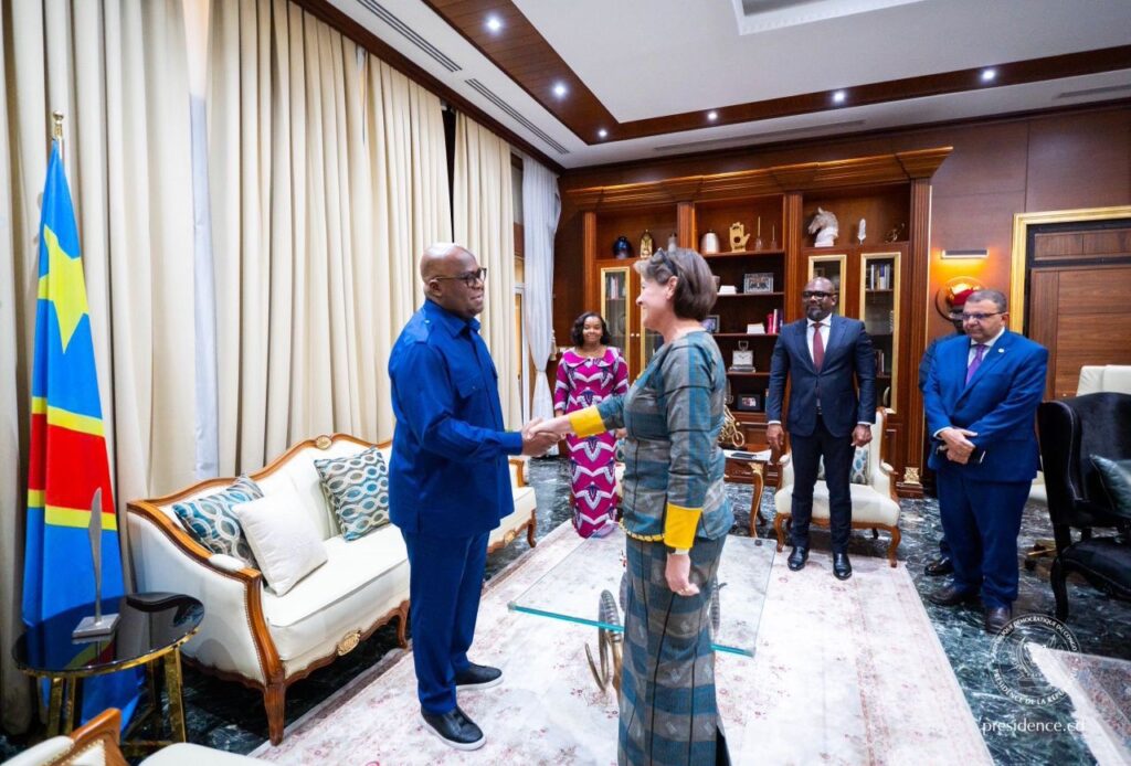 RDC : Félix-Antoine Tshisekedi échange avec la cheffe intérimaire de la MONUSCO sur la dégradation de la situation sécuritaire dans l’Est de la RDC