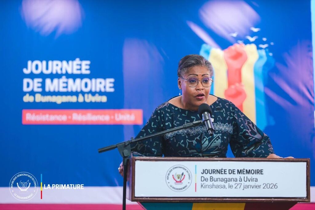 Journée de mémoire à Kinshasa : Judith Suminwa exhorte à la résistance, la résilience et l’unité face à l’agression contre la RDC