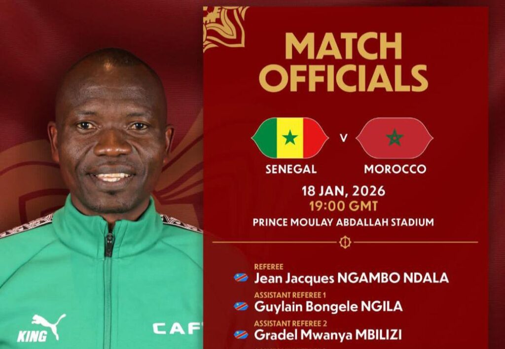 CAN 2025/Sénégal-Maroc: Jean-Jacques Ndala, le sifflet congolais au sommet pour la finale