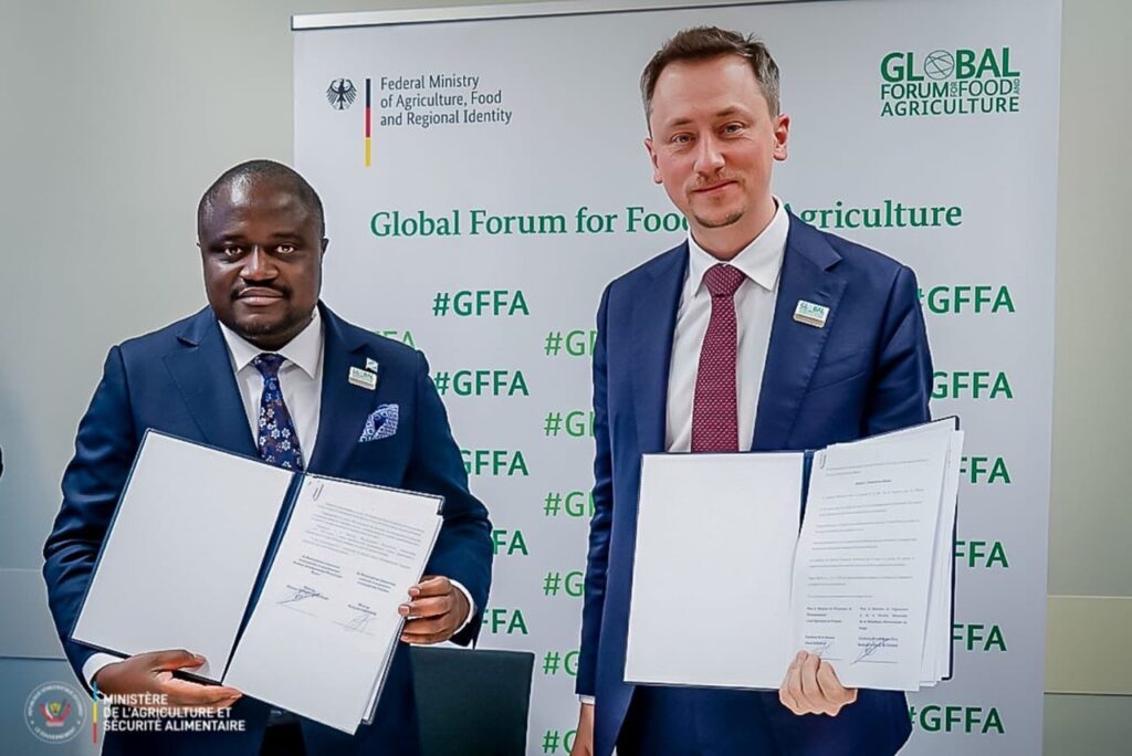Berlin : La RDC et l’Ukraine signent un protocole de coopération agricole pour renforcer la sécurité alimentaire