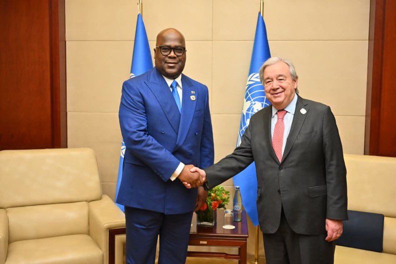 Félix Tshisekedi et António Guterres à Addis-Abeba : la RDC exige un appui crédible de la MONUSCO pour sécuriser le cessez-le-feu