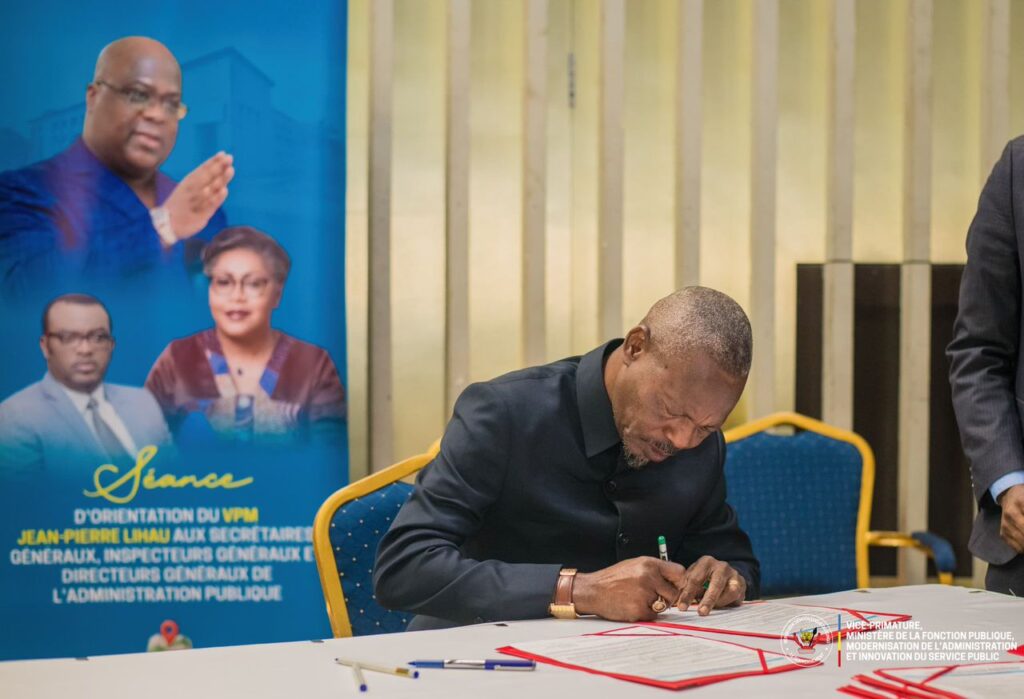 RDC : Jean-Pierre Lihau fait signer un Pacte de responsabilité aux hauts cadres de l’État