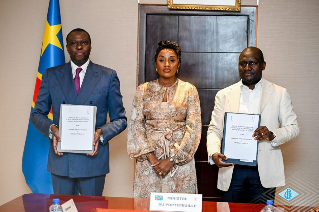 RDC : Signature entre la BCC et DRC Gold Trading pour sécuriser l’avenir financier du pays avec l’or monétaire