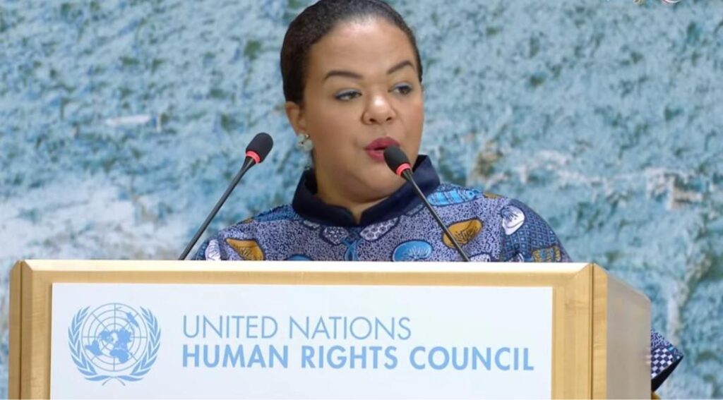 « Sans responsabilité, il ne peut y avoir ni justice ni paix durables » : Thérèse Kayikwamba alerte sur 17 000 violations et 15 000 morts dans l’Est de la RDC à Genève