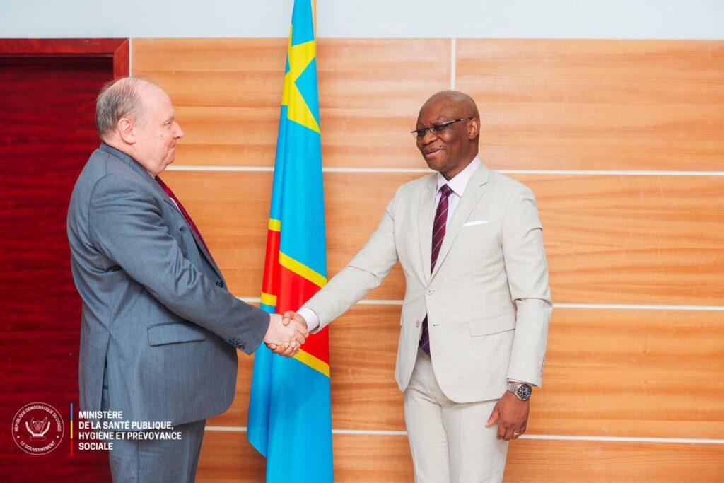 RDC–Russie : Samuel Roger Kamba et l’ambassadeur Karl Tikhaze accélèrent la riposte contre les maladies à haut risque