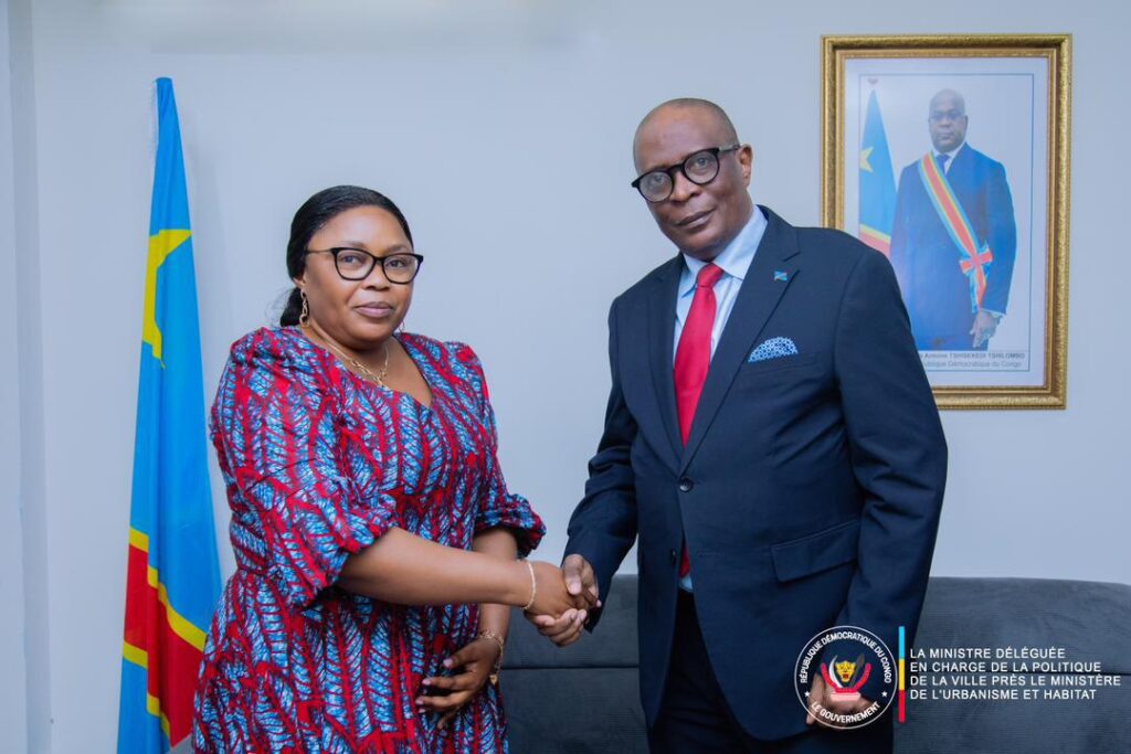 Kinshasa : Angèle Bangasa échange avec l’Ambassadeur congolais au Canada sur le développement des villes