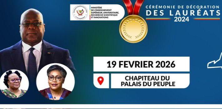 RDC : La cérémonie de décoration des lauréats du Génie Scientifique Congolais programmé pour ce jeudi 19 février 2026