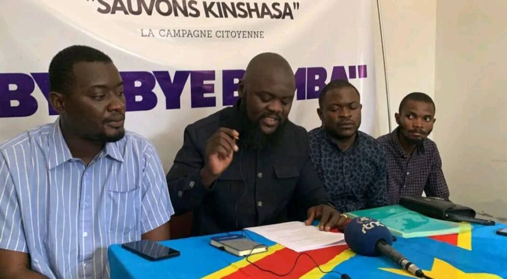 Kinshasa : Le Mouvement citoyen Sauvons Kinshasa exige le départ du Gouverneur Daniel Bumba et déplore la gestion Chaotique de Kinshasa