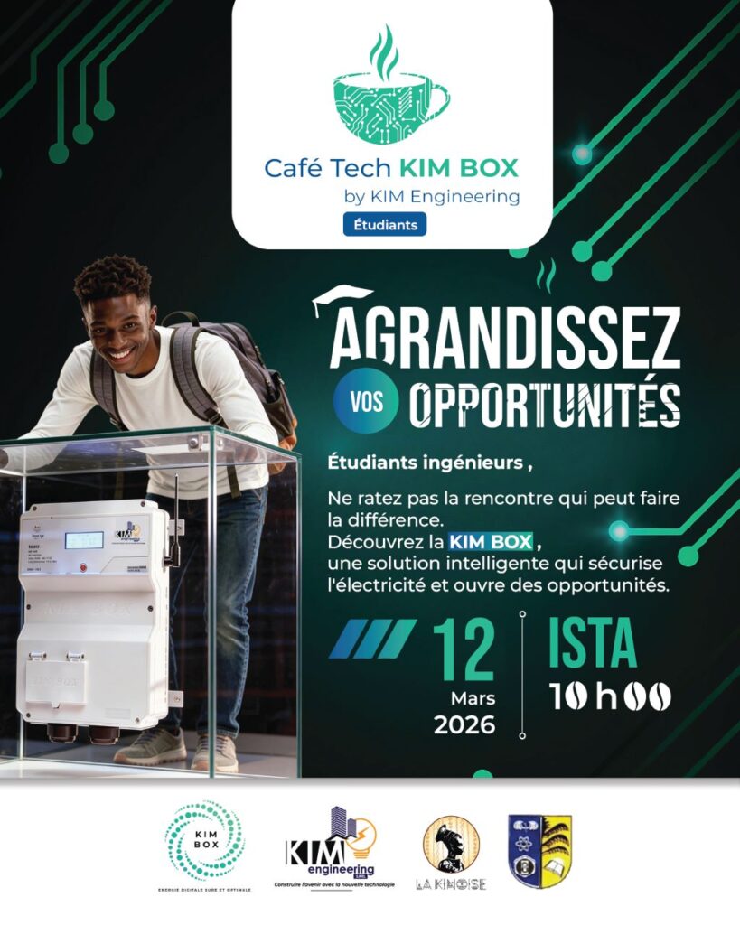 RDC : Le Café Tech débarque à l’ISTA le 12 mars pour sensibiliser les étudiants aux normes électriques avec la Kim Box