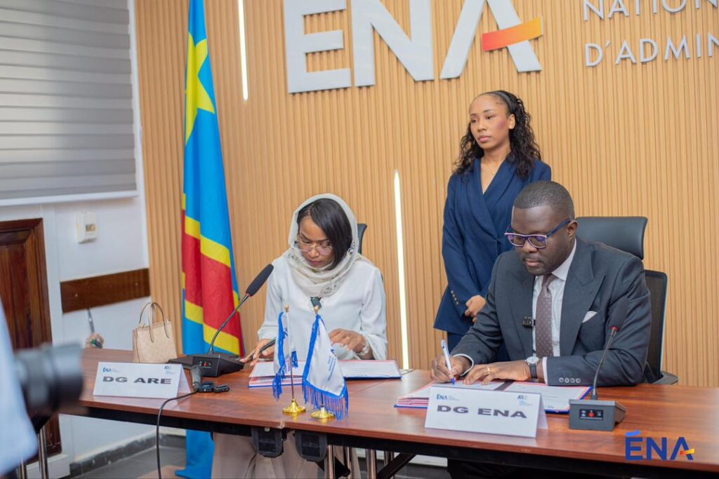 Signature ENA–ARE : Sharufa Amisi salue une vision axée sur la compétence et la transformation institutionnelle