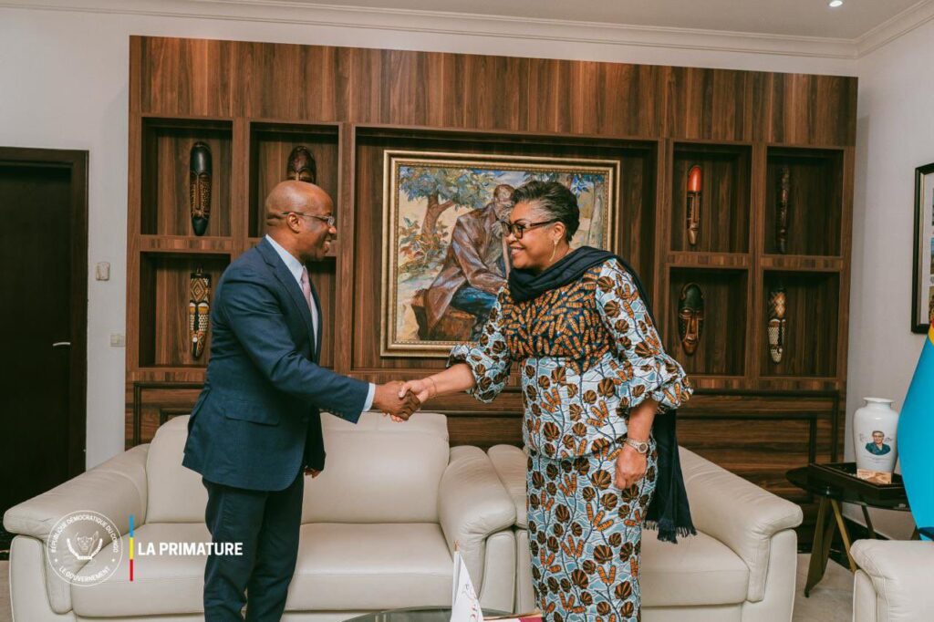 RDC : Judith Suminwa échange avec l’UNICEF sur la situation des enfants et les frappes à Goma