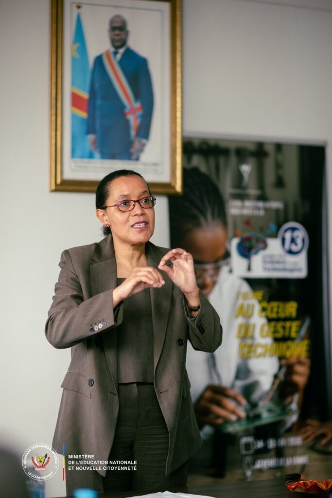 Kinshasa : Raïssa Malu encourage l’innovation pédagogique et l’usage de l’intelligence artificielle dans les filières techniques